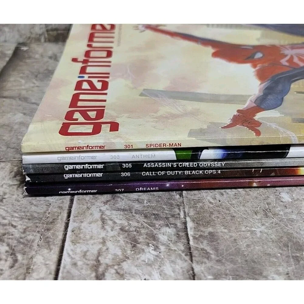 Lot Of 5 Game Informer Magazine Issues 301-303-305-306-307